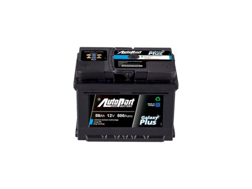 Autobaterie 12V  58Ah AUTOPART GALAXY PLUS 500A 242x175x190mm